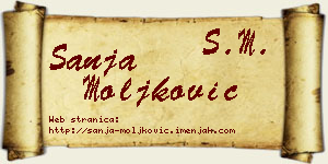 Sanja Moljković vizit kartica
